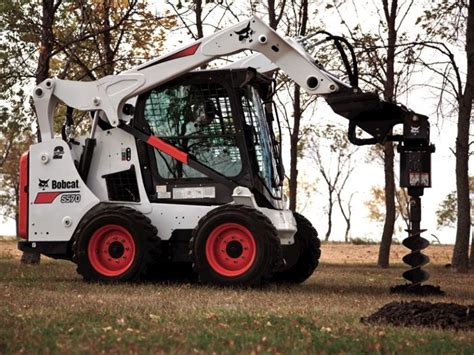 bobcat skid steer with 10inch auger|bobcat auger extension shaft.